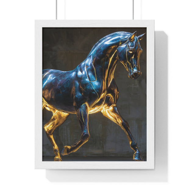 Elegant Horse Framed Wall Art Print, Modern Home Decor, Equestrian Decor, Gallery Wall Art, Horse Lover Gift