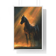 Elegant Horse Wall Art | Framed Poster for Home Decor, Equestrian Gift, Animal Lover Wall Decor, Rustic Decor, Art for Living Room