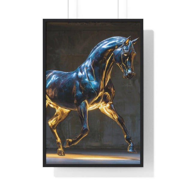 Elegant Horse Framed Wall Art Print, Modern Home Decor, Equestrian Decor, Gallery Wall Art, Horse Lover Gift