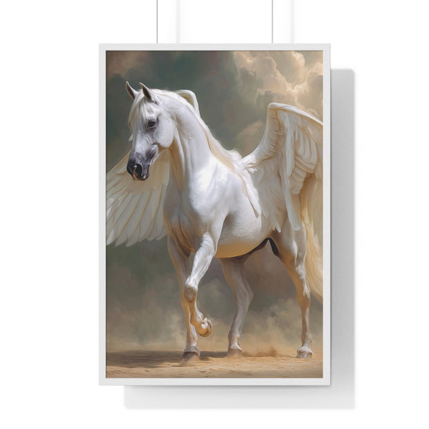 Whimsical Winged Horse Art Print, Fantasy Wall Decor, Fairy Tale Decor, Horse Lovers Gift, Magical Home Accent