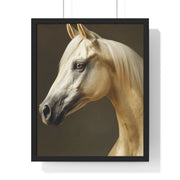 Elegant Horse Framed Poster | Modern Wall Art | Equine Decor | Horse Lover Gift | Farmhouse Decor | Art for Animal Enthusiasts