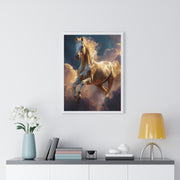 Majestic Horse Framed Poster, Equine Art, Home Decor, Wall Art, Gift for Horse Lovers, Equestrian Decor