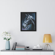 Elegant Horse Art Framed Vertical Poster | Horse Lover Gift, Home Decor, Animal Wall Art, Equestrian Decor, Unique Art Piece
