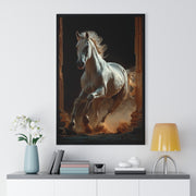 Majestic Horse Framed Poster Art, Equestrian Wall Decor, Farmhouse Style Home Decor, Gift for Horse Lovers, Equine Themed Artwork