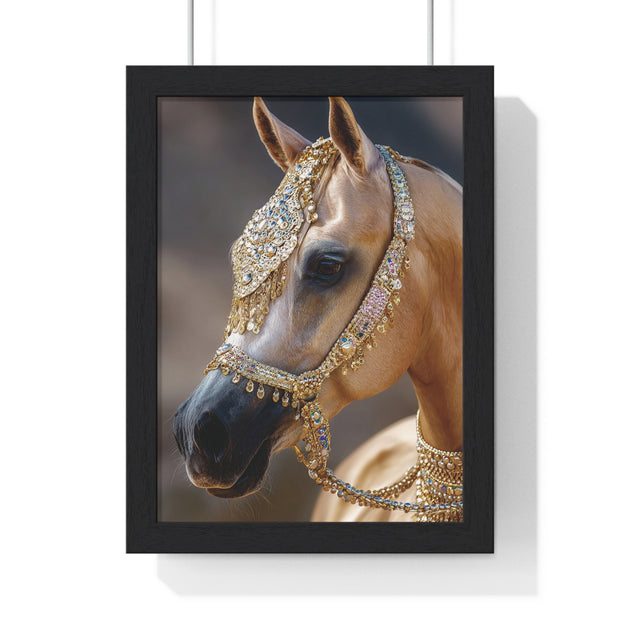 Elegant Horse Framed Wall Art, Equine Decor, Horse Lover Gift, Home Decoration, Nature Art Print
