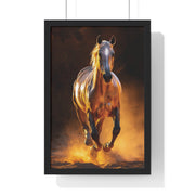Majestic Horse Framed Poster - Equestrian Art, Horse Lover Gift, Home Decor, Animal Lover Wall Art, Rustic Style