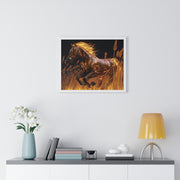 Majestic Horse Framed Poster | Horse Wall Art, Equestrian Decor, Animal Lover Gift, Home Decor, Rustic Wall Art