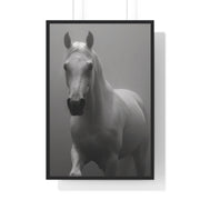 Elegant Equine Wall Art Decor, Black and White Horse Poster, Modern Home Decoration, Animal Lover Gift, Equine Photography Print