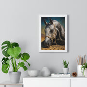 Stunning Horse Art Print, Vertical Framed Poster, Equestrian Decor, Animal Lover Gift, Rustic Home Art, Western Wall Art