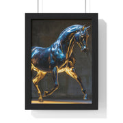 Elegant Horse Framed Wall Art Print, Modern Home Decor, Equestrian Decor, Gallery Wall Art, Horse Lover Gift