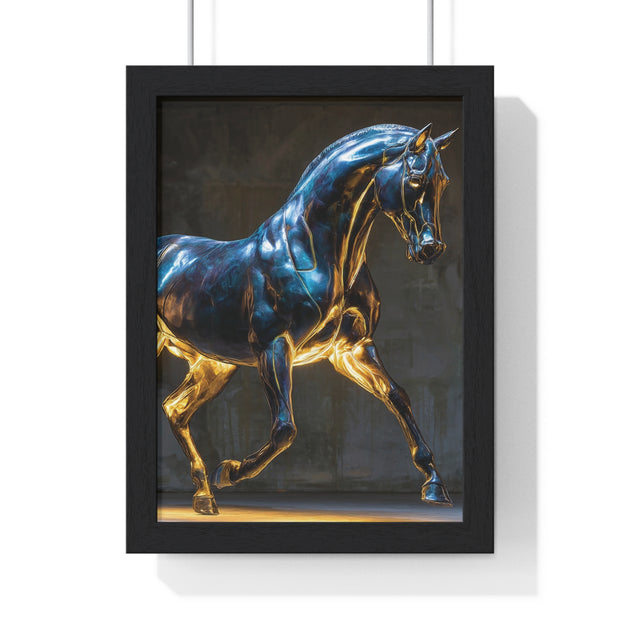 Elegant Horse Framed Wall Art Print, Modern Home Decor, Equestrian Decor, Gallery Wall Art, Horse Lover Gift