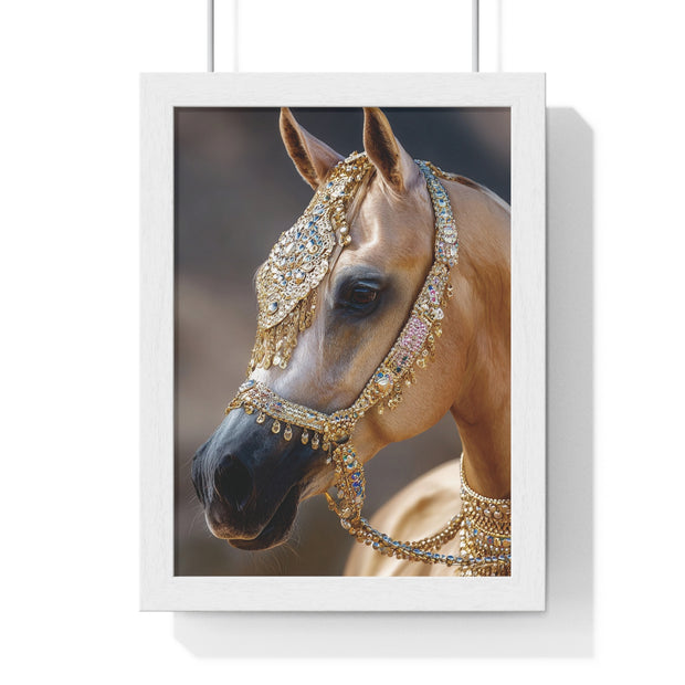 Elegant Horse Framed Wall Art, Equine Decor, Horse Lover Gift, Home Decoration, Nature Art Print