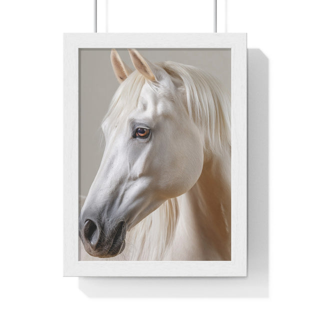 Elegant Horse Portrait Framed Art, Wall Decor, Home Decor, Equestrian Gift, Modern Wall Art