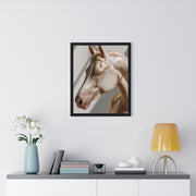 Elegant Horse Framed Poster, Art Decor, Animal Wall Art, Horse Lover Gift, Home Interior, Equine Photography