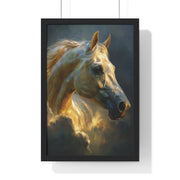 Majestic Horse Vertical Framed Poster, Equine Art, Home Decor, Gift for Horse Lovers, Animal Lovers Wall Art
