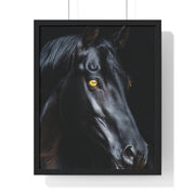 Elegant Horse Portrait Wall Art, Framed Horse Print, Home Decor, Animal Lover Gift, Equine Artwork, Living Room Decoration