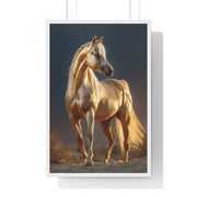 Majestic Horse Framed Poster, Equine Wall Art, Elegant Home Decor, Gift for Horse Lovers, Unique Nature Art, Horse Lover's Gift