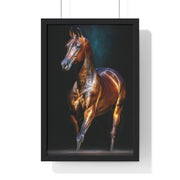 Equine Masterpiece Framed Art Print, Horse Wall Decor, Equestrian Gift, Home Office Art, Equine Enthusiast Decoration