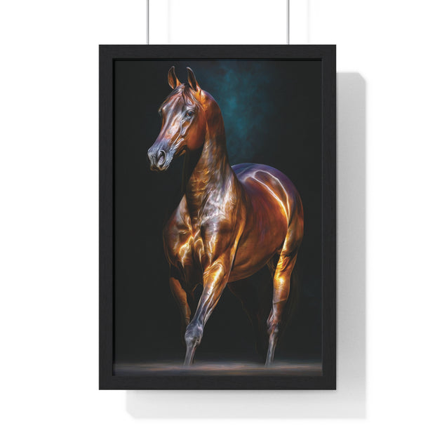 Equine Masterpiece Framed Art Print, Horse Wall Decor, Equestrian Gift, Home Office Art, Equine Enthusiast Decoration