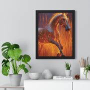 Fiery Horse Wall Art Poster, Animal Lover Print, Horse Decor, Equestrian Gift, Living Room Decor, Unique Art