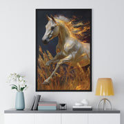 Majestic Horse Framed Art Print - Equestrian Decor, Nature Wall Art, Horse Lover Gift, Home Decoration, Animal Poster
