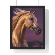 Majestic Horse Framed Poster | Equine Art Print for Home Decor | Ideal Gift for Horse Lovers, Equestrian Decor, Wall Art