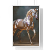 Elegant Horse Art Print, Vertical Framed Poster, Equine Wall Decor, Horse Lover Gift, Home Office Decoration, Animal Art