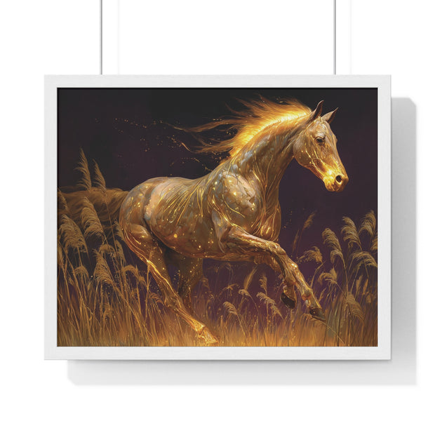 Majestic Horse Framed Art Print, Bohemian Home Decor, Horse Lover Gift, Equine Wall Art, Nature Poster, Ranch Decor