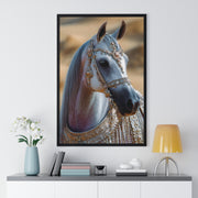 Elegant Horse Framed Art Print, Equine Wall Decor, Horse Lover Gift, Bohemian Home Decor, Nature-Inspired Wall Art