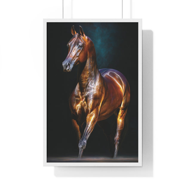 Equine Masterpiece Framed Art Print, Horse Wall Decor, Equestrian Gift, Home Office Art, Equine Enthusiast Decoration