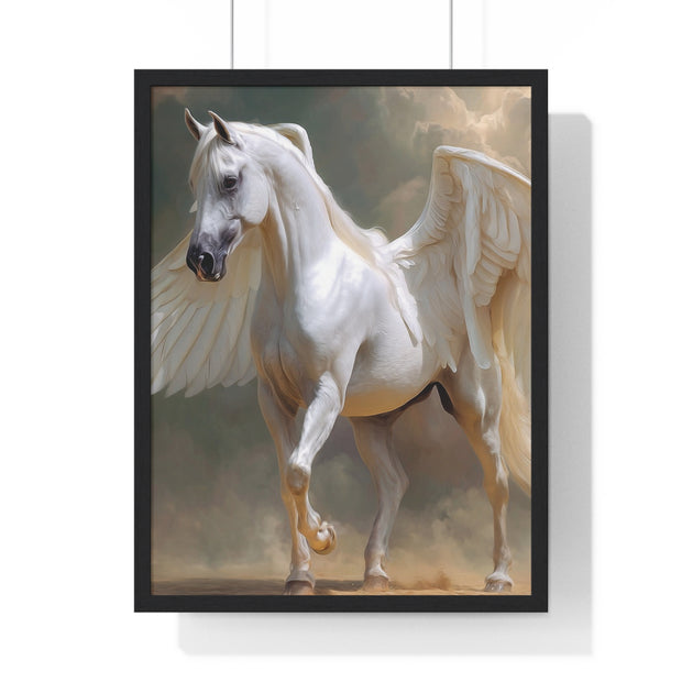 Whimsical Winged Horse Art Print, Fantasy Wall Decor, Fairy Tale Decor, Horse Lovers Gift, Magical Home Accent