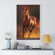 Majestic Horse Framed Poster, Equine Wall Art, Rustic Home Decor, Animal Lover Gift, Equestrian Decor, Farmhouse Wall Art