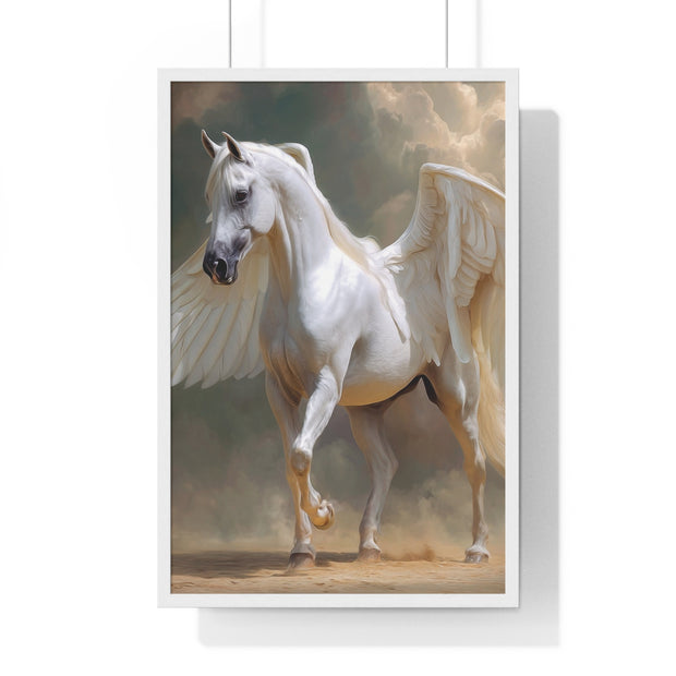 Whimsical Winged Horse Art Print, Fantasy Wall Decor, Fairy Tale Decor, Horse Lovers Gift, Magical Home Accent