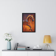 Fiery Horse Wall Art Poster, Animal Lover Print, Horse Decor, Equestrian Gift, Living Room Decor, Unique Art