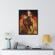 Majestic Horse Framed Poster | Wall Art for Animal Lovers, Equestrian Home Decor, Gift for Horse Enthusiasts, Motivational Art, Equine Decor