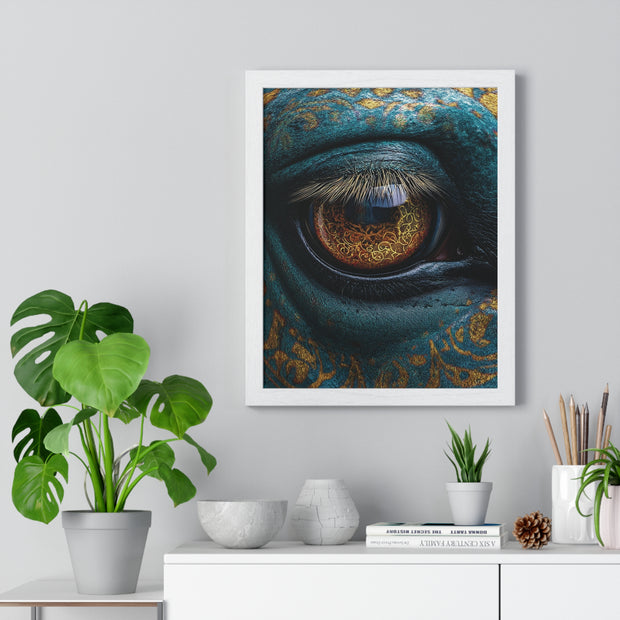 Mystical Eye Art Print, Vertical Framed Poster for Home Decor, Unique Gift, Spiritual Room, Gallery Wall