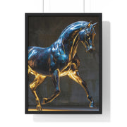 Elegant Horse Framed Wall Art Print, Modern Home Decor, Equestrian Decor, Gallery Wall Art, Horse Lover Gift