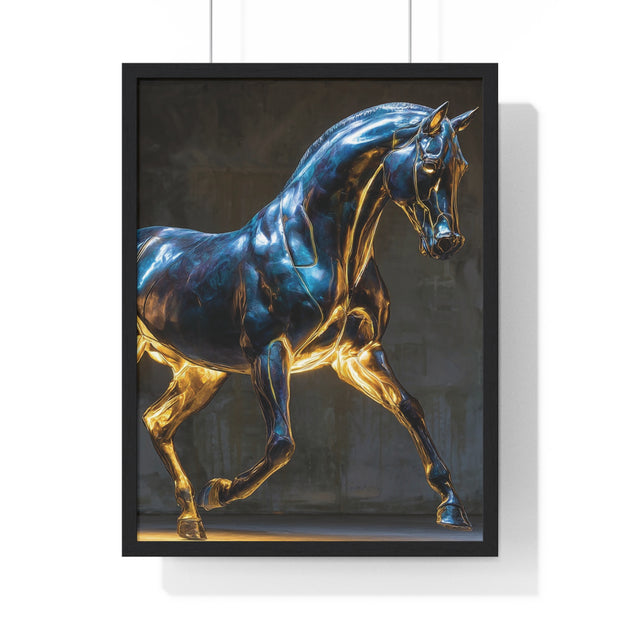Elegant Horse Framed Wall Art Print, Modern Home Decor, Equestrian Decor, Gallery Wall Art, Horse Lover Gift
