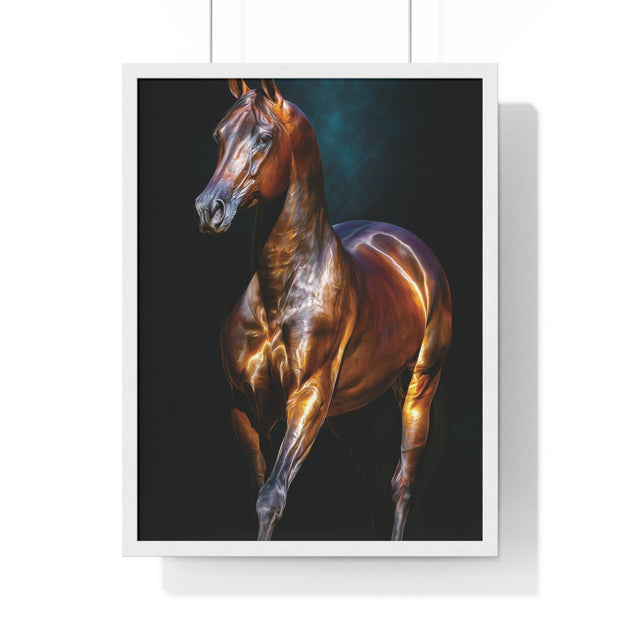 Equine Masterpiece Framed Art Print, Horse Wall Decor, Equestrian Gift, Home Office Art, Equine Enthusiast Decoration