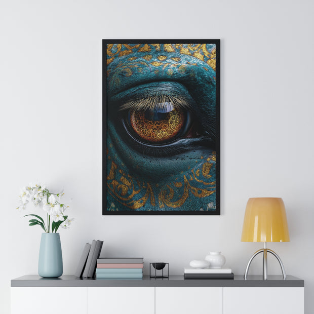 Mystical Eye Art Print, Vertical Framed Poster for Home Decor, Unique Gift, Spiritual Room, Gallery Wall