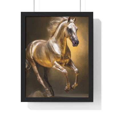 Majestic Horse Vertical Framed Poster, Equine Art Print, Home Decor, Animal Lover Gift, Equestrian Wall Art, Horse-Themed Decoration