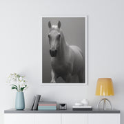 Elegant Equine Wall Art Decor, Black and White Horse Poster, Modern Home Decoration, Animal Lover Gift, Equine Photography Print