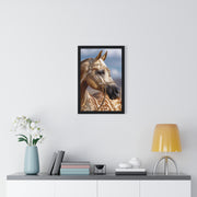 Elegant Horse Portrait Framed Poster, Wall Art Decor, Equestrian Gift, Home Decoration, Living Room Art, Animal Lover's Gift
