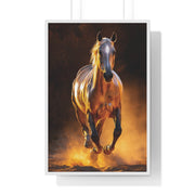 Majestic Horse Framed Poster - Equestrian Art, Horse Lover Gift, Home Decor, Animal Lover Wall Art, Rustic Style