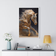 Stunning Horse Art Print, Vertical Framed Poster, Home Decor, Equestrian Gift, Wall Art