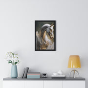Elegant Horse Sculpture Wall Art, Horse Decor, Modern Framed Poster, Home Decor, Gift for Animal Lovers, Art for Living Room