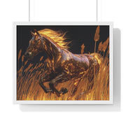 Majestic Horse Framed Poster | Horse Wall Art, Equestrian Decor, Animal Lover Gift, Home Decor, Rustic Wall Art