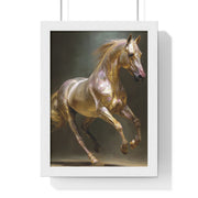 Elegant Horse Art Print, Horse Lover Gift, Wall Decor for Equestrians, Inspirational Home Art, Vertical Framed Horse Poster