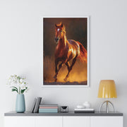 Majestic Horse Framed Poster, Equine Wall Art, Rustic Home Decor, Animal Lover Gift, Equestrian Decor, Farmhouse Wall Art