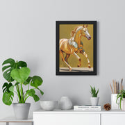 Elegant Horse Art Print, Vertical Framed Poster, Equine Decor, Modern Wall Art, Animal Lover Gift, Home Office Decoration